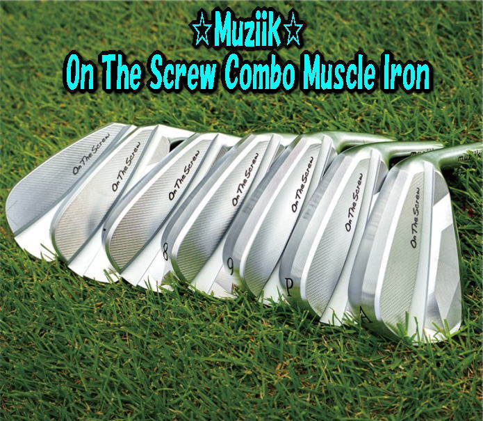 Rakuten - 【NEW】Muziik On The Screw Combo Muscle Iron ムジーク オンザスクリュ コンボ マッスル アイアン 7-A (5本セット)+ カスタムシャフト装着！