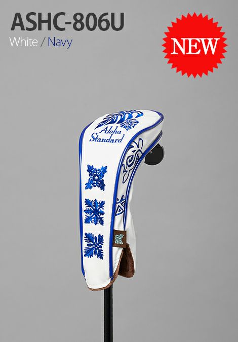 【最新モデル!!】アロハスタンダード Aloha Standard ASHC-806U White/Navy ユーティリティ用 ヘッドカバー 新品!