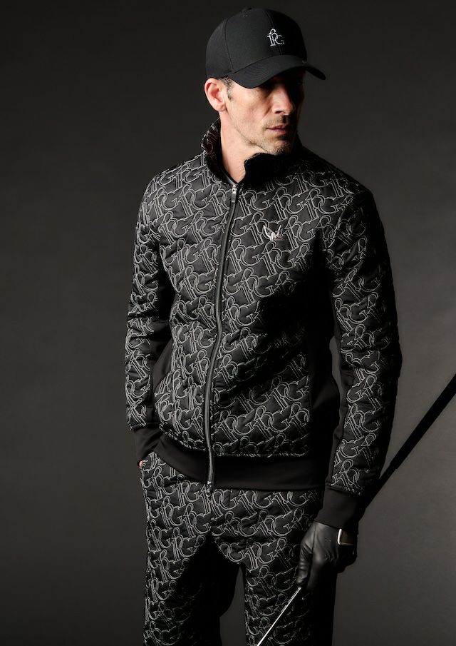 ����͵���1PIU1UGUALE3 113 GOLF QUILTING BLOUSON ���Υԥ����Υ���������ȥ� ����� ���Υԥ� ��� ����ƥ��󥰥֥륾�� BLACK �֥�å���GRB134-GPE019��