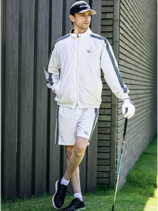 ����͵���1PIU1UGUALE3 113 GOLF TRACK JACKET ���Υԥ����Υ���������ȥ� ����� ���Υԥ� ��� �ȥ�å����㥱�å� WHITE �ۥ磻�ȡ�GRB140-GPU021��
