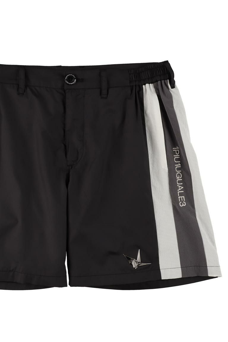 ��NEW��1PIU1UGUALE3 113 GOLF TRACK SHORTS ���Υԥ����Υ���������ȥ� ����� ��� �ϡ��եѥ�� ���硼�ȥѥ�� ���Υԥ奦�� BLACK �֥�å��� GRP205-GPU021��