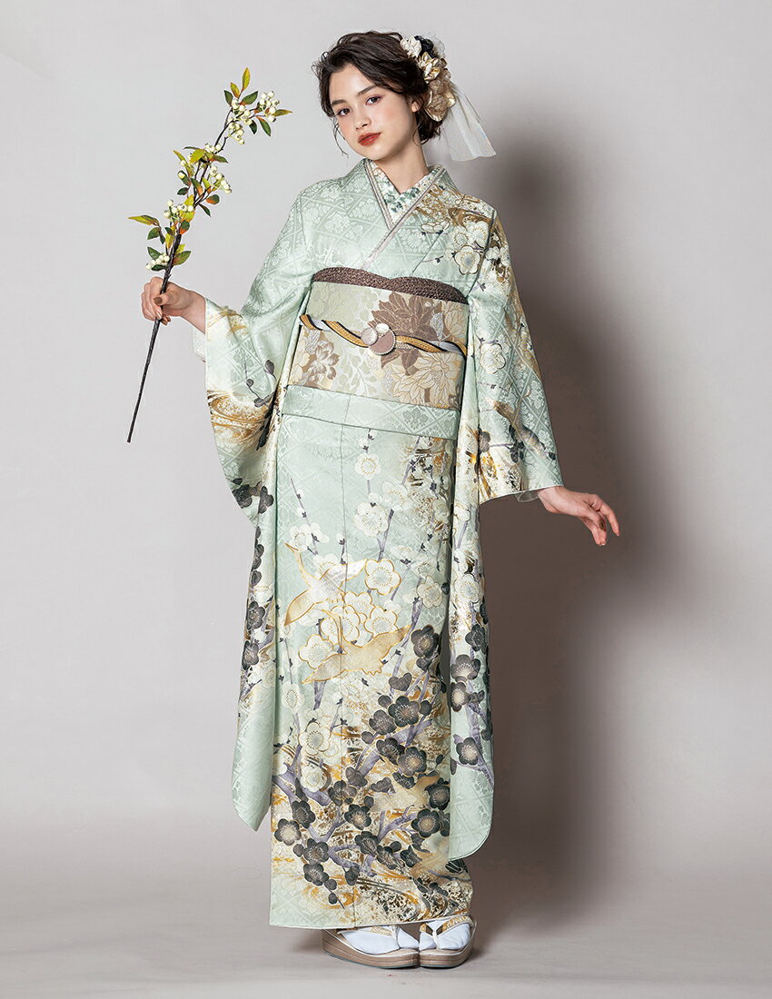 平和屋着物■訪問着　絞り　草花文　正絹　逸品　CAAX8411dy