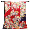 振袖 フルセット 手刺繍 絢爛豪華 正絹 赤 最高級 お仕立て付き 小物合わせ自由 スペシャルセット 着付け小物付き 手縫い仕立て ガード加工付き 成人式 卒業...