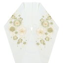 刺繍半襟 半襟 白 黄緑 桜 くすみ くすみカラー 振袖 古典 成人式 和装 刺繡半衿 半衿 現品限り 送料無料 9623-0906-1