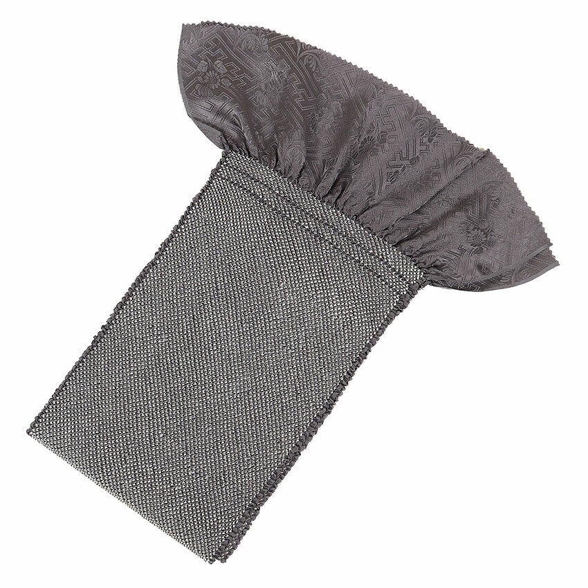 帯揚げ 振袖 正絹 グレー 灰色 くすみ くすみカラー 総絞り 正絹 成人式 送料無料 9623-1315-8