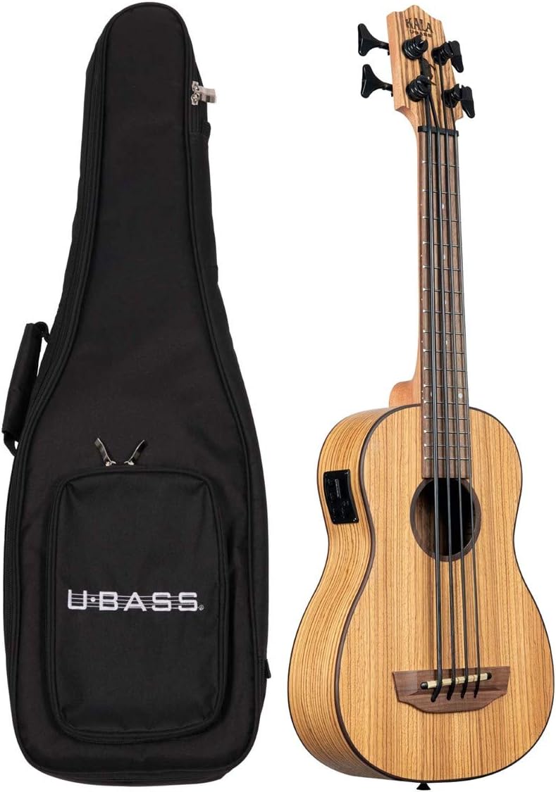 【ポイント3倍】KALA UBASS-ZEB-FS カラ u-bass ウクレレベース Zebrawood ゼブラウッドボディ 【送料無料】