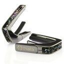 Thalia Capos タリア カポ Exotic Shell Series MEXICAN GREEN HEART Black Chrome ギター 12インチフレッドパッド付属 メキシカン グリーン ハート ブラック クローム【送料無料】
