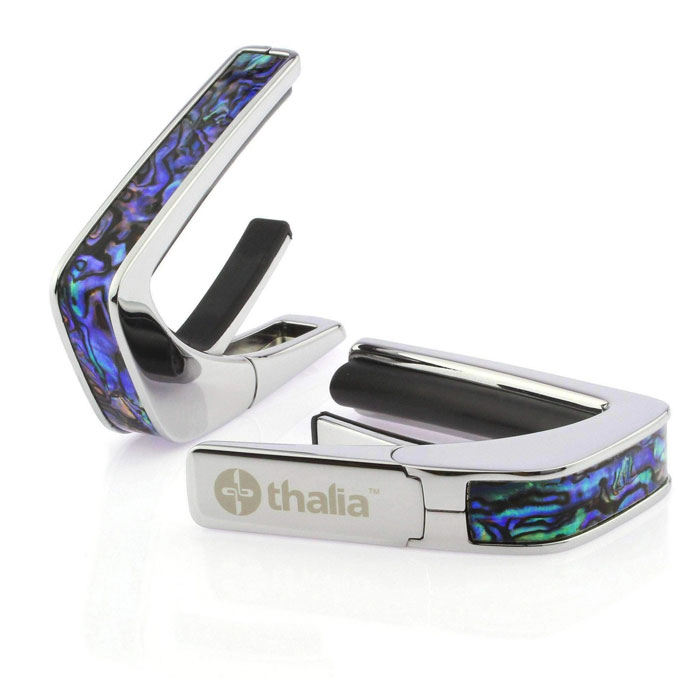 Thalia Capos タリア カポ Exotic Shell Series BLUE ABALONE Chrome ギター 12インチフレッドパッド付属 ブルー アバロン クローム【送料無料】【祝!!楽天ランキング1位】