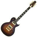 【6/1限定!P4倍&最大2000円OFFクーポン】AriaProII PE-R100 SA Made in Japan スモーキーアンバー アリア レスポールタイプ エレキギター 【送料無料】