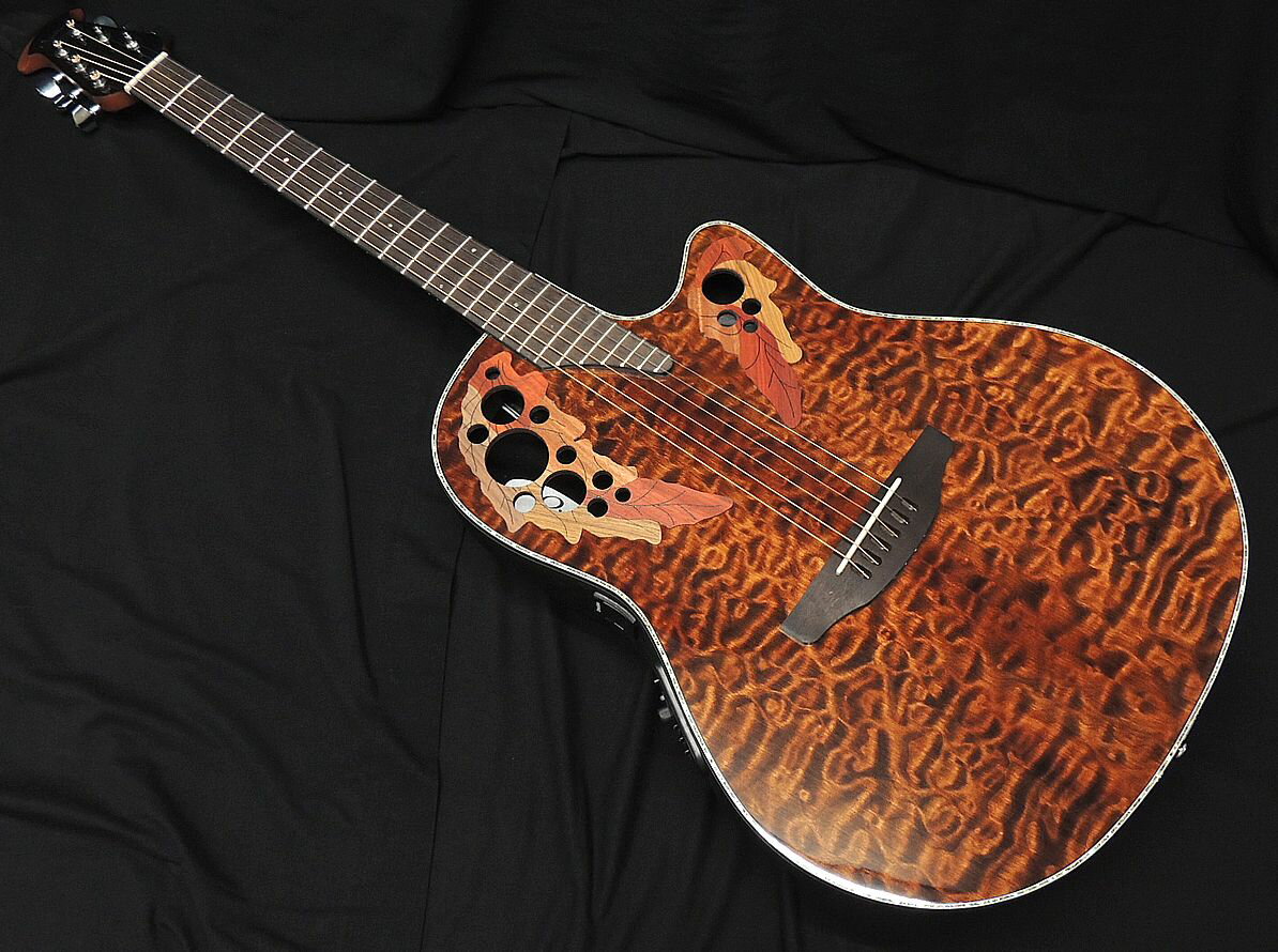 OVATION CE44P-TGE-G Celebrity Elite Exotic Mid Depth Dark Tiger Eye オベーション エレアコ アコースティックギター ミッドボディ ダーク タイガー アイ