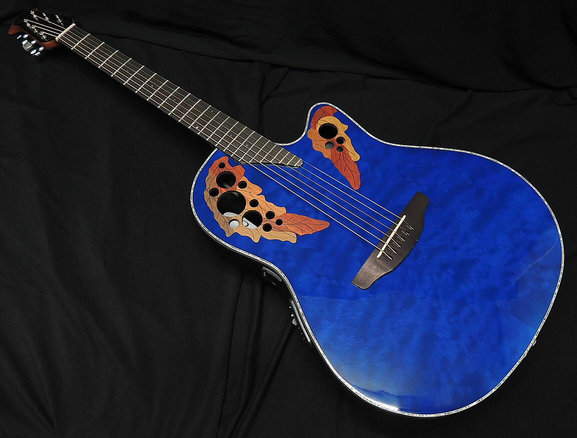 Ovation Celebrity Elite Plus CE44P-8TQ-G Transparent Blue Quilt Maple オベーション ブルー エレアコ アコースティックギター 【送料無料】【アウトレット】【祝 楽天ランキング1位】