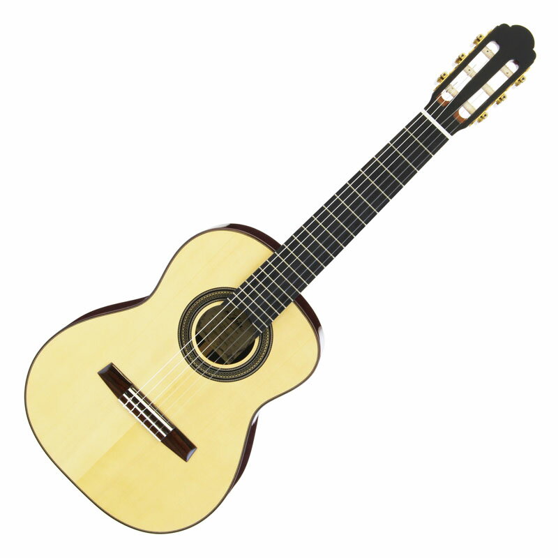 アルト（レキント）ギター 通常のギターよりも一回り小さなサイズのアルトギター。 5度高く（通常のギターの7フレットの位置）調弦します。 単板トップが生み出すクリアな高音が魅力です。 （調弦：1B, 2F#, 3D, 4A, 5E, 6B) トップ木地ヨゴレのため、アウトレット特価です。 Top Solid Spruce Back & Sides Rosewood Neck Mahogany Fingerboard Ebony Scale 540 mm Nut width 52 mm ソフトケース付属 定価60,000円(税抜) 送料無料(沖縄・離島以外)