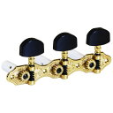 Color: Gold, Buttons: Ebony, Posts: White Classic 伝統的なデザインとサイズを継承したクラシックギター用チューナー。（1:16 gear ratio） ハウザータイプとリラタイプのデザインをラインナップしています。特許を取得しているベース用チューナーと同じ動作システムとアコースティックギター用チューナーにも採用されている、精密に加工されたウォームギアとシャフトを使用し、空回りしないように最適な間隔でベースプレートに取り付けられています。 全ての部品は、精密な加工、美しい仕上げ、安定し緩みの無い動きで作られ、繊細で安定したチューニングを保証します。 ギア比 1:16 重量(片側) 約69g 付属品 取付け用ネジ8本