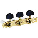 Color: Gold, Buttons: Ebony, Posts: White Classic 伝統的なデザインとサイズを継承したクラシックギター用チューナー。（1:16 gear ratio） ハウザータイプとリラタイプのデザインをラインナップしています。特許を取得しているベース用チューナーと同じ動作システムとアコースティックギター用チューナーにも採用されている、精密に加工されたウォームギアとシャフトを使用し、空回りしないように最適な間隔でベースプレートに取り付けられています。 全ての部品は、精密な加工、美しい仕上げ、安定し緩みの無い動きで作られ、繊細で安定したチューニングを保証します。 ギア比 1:16 重量(片側) 約73g 付属品 取付け用ネジ8本