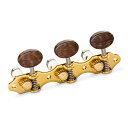 Color: Gold, Buttons: Snakewood oval, Posts: White deluxe(Ball Bearings) GrandTune Classic Grand Class Design &amp; Performance （1:18 gear ratio） シャーラーのグランドチューン・クラッシックは、確かな精度とベルベットの様なスムーズなチューニングを保証。特に、クラシックギター奏者が好むギアのトルク感で作られています。 スクリュージョイントは、完全にシールド、カバーされ、劣化しないメンテナンスフリーのパフォーマンスを発揮します。取り付けが容易なスタンダードな寸法を採用し、ハウザータイプとリラタイプのデザインをラインナップしています。 Deluxe(Ball Bearings) ストリングポスト 最先端技術のボールベアリングを用いて、確実な巻きとパフォーマンスを改善。精密で、摩擦が少なく、ノイズの無いパフォーマンスを実現しています。 10mm径のボールベアリングと9.8mm径のストリングローラーで、ヘッドストックの軸受けにも干渉されず、スムーズにシャフトが回転します。ストリングローラーの弦ホールには、ブラスライナーが施されています。 ギア比 1:18 重量(片側) 約80g 付属品 取付け用ネジ8本