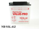 ValuePro バッテリー YB10L-A2 / 開放型 互換 GM10Z-3A FB10L-A2 BX10-3A Z250ベルト Z250FT Z250LTD Z650LTD KZ900GSX400FW