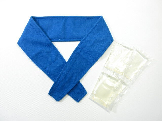 COOL NECK+ クールネックプラス 青色 ブルー◆ ひんやりクールネックタオル ネッククーラー 保冷ジェル 熱中症対策 釣り ゴルフ 夏祭り 寝苦しい夜に