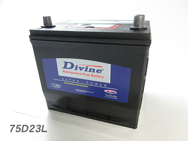 75D23L【新品 充電済】 Divineバッテリー ◆スバル レガシーワゴン レガシーB4 インプレッサスポーツワゴン エクシーガ フォレスター