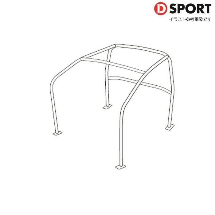 D SPORT DRS ロールバー 4点式サイドバー無し [コペン LA400K LA400A] Dスポーツ パーツ 66501-B240-KX