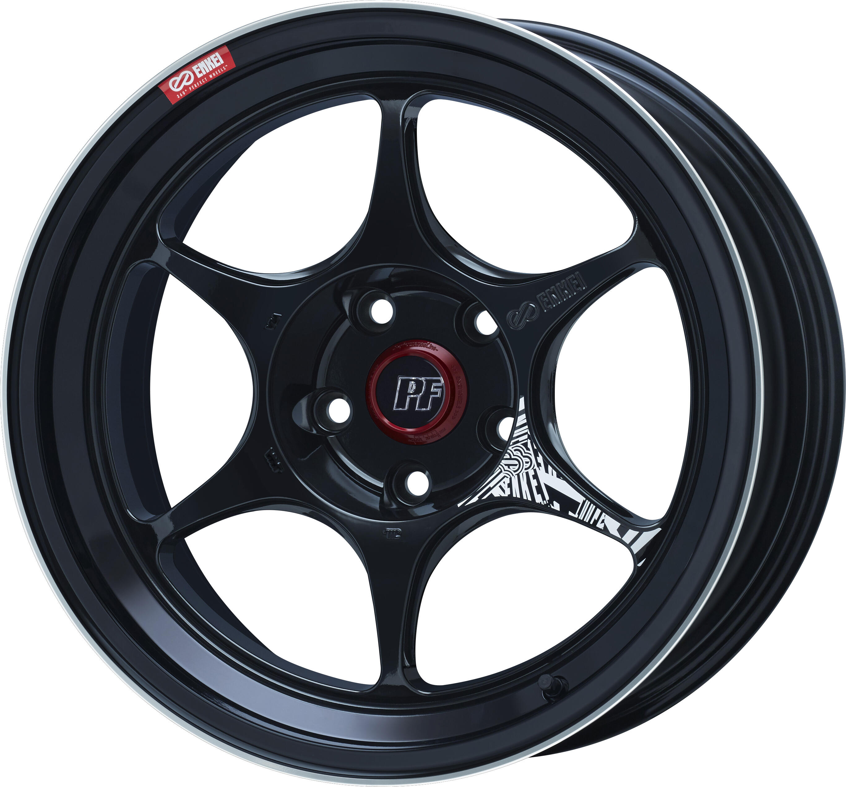 ENKEI PF06 [1本] 送料無料 17X9.0J+22 5 114.3 マシニングブラック