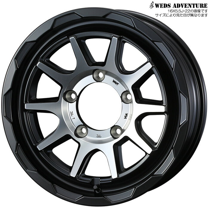 ジオランダー CV G058 195/80R15 96S ブラックレター MUD VANCE 06 マットブラックポリッシュ 15×6.0J+00 5H 139.7 [ジムニーシエラ JB74W 用] 1本