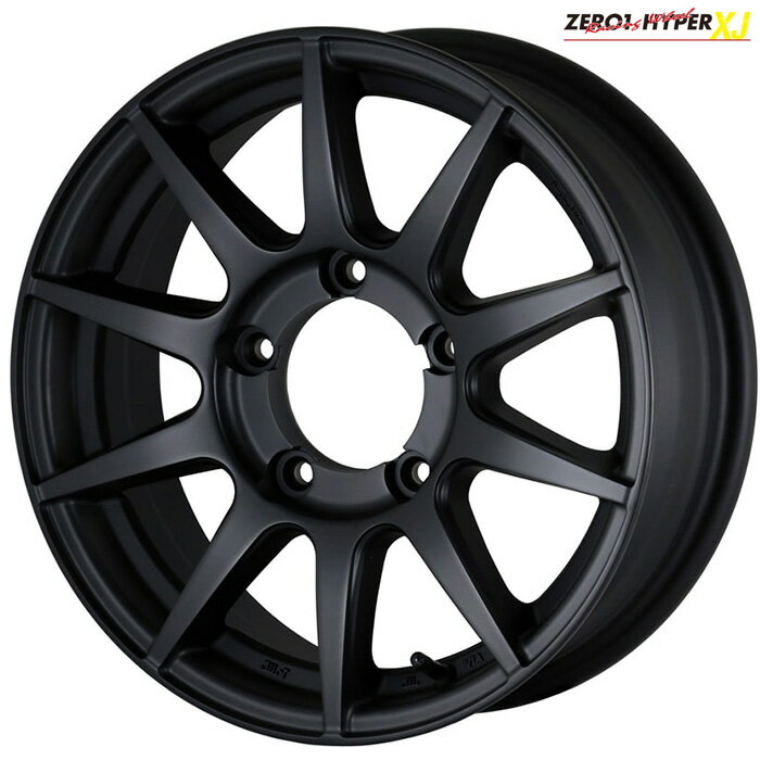 ZERO-1 Hyper XJ フラットブラック 16×5.5J+22 5H 139.7 4本 [ジムニー JB64W JB23W] DOALL ZERO-1 Hyper XJ フラットブラック(マットブラック)