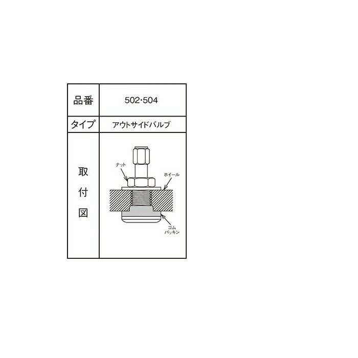 同梱割引有◆ KYO-EI アウトサイドバルブ 14φ L34mm クロームメッキ 1個