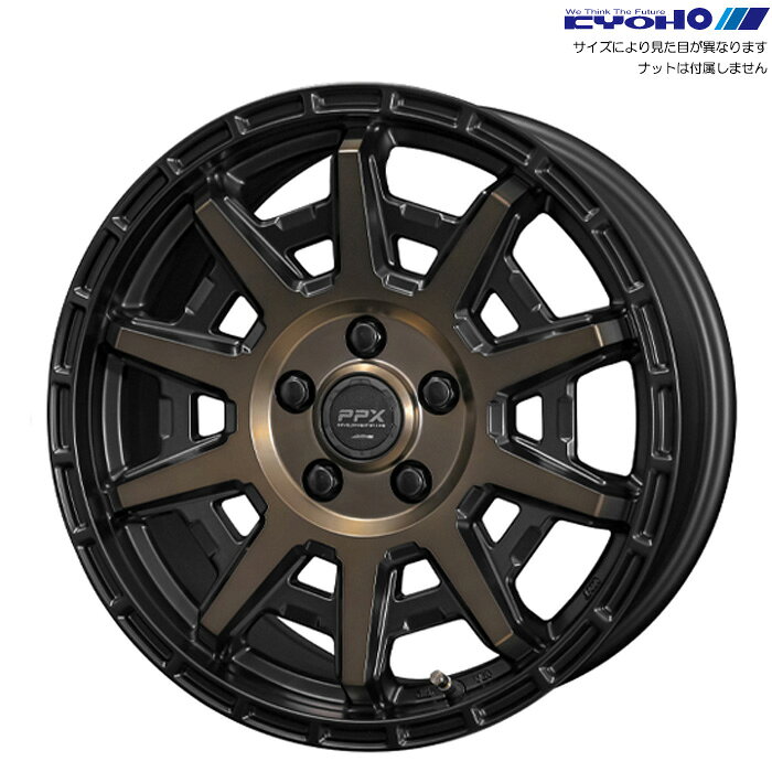 KYOHO PPX D10X ブラック/ブロンズ 4本 [15×6.0J+45 5H 100 φ54.1] PPX D10X ブラック/ポリッシュ/マットブロンズクリア PD156045ZBZ
