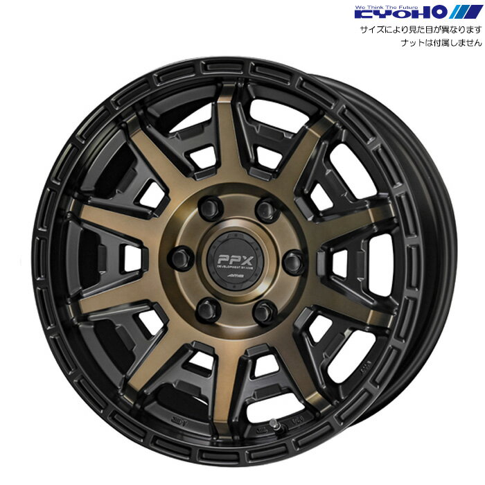 KYOHO PPX D10X ブラック/ブロンズ 1本 [15×6.0J+44 6H 139.7 φ100.1] PPX D10X ブラック/ポリッシュ/マットブロンズクリア PD156044VBZ