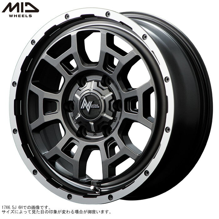 NITRO POWER H6 SLUG 4本 16×6.5J 38 6H 139.7 SGMP MiD マルカサービスホイール 4本 新品