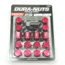 MiD 軽量ナット L27 レッド M12XP1.25 19HEX ロックナットセット DURA-NUTS 4H 1台分