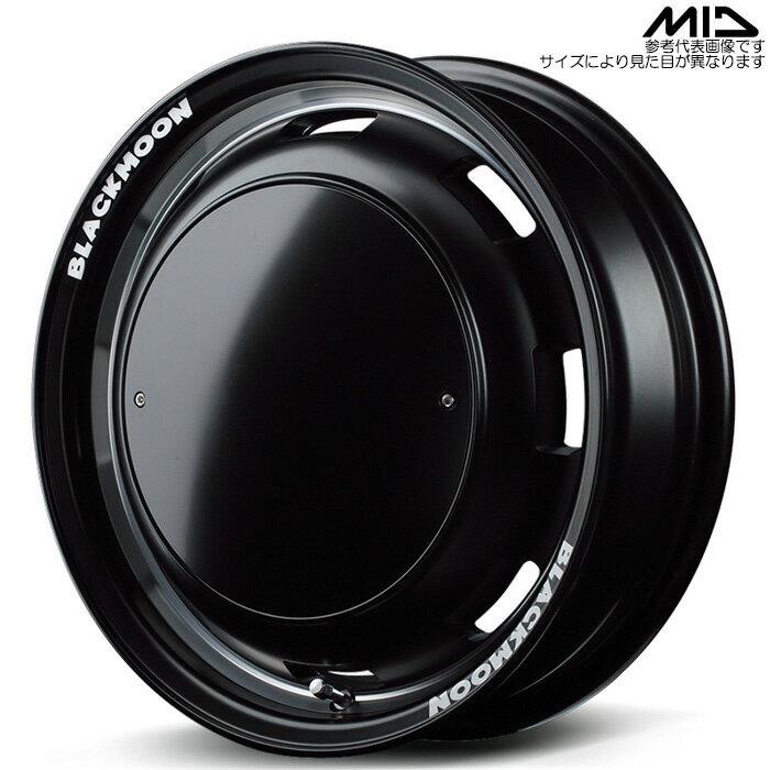 MID GARCIA CISCO BLACKMOON EDITION 1本 [16×5.5J+20 5H 139.7 φ108.8 ジムニー JB23W JB64W] セミグロスブラック＋リムヴァーレイポリッシュ＋セミグロスプレーンパッケージ マルカサービス アルミホイール