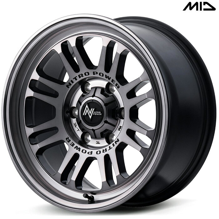 Rakuten - MID NITRO POWER M16 ASSAULT 1本 [17×8.0J+20 6H 139.7 φ106.1] スティールクリア マルカサービス アルミホイール