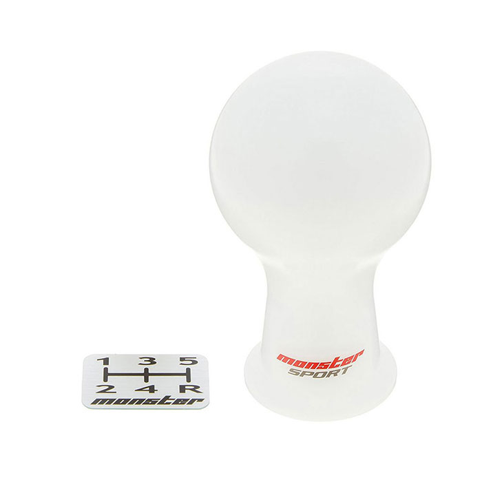 モンスタースポーツシフトノブ 汎用ネジタイプ Aタイプ M12X1.25 ホワイト 831136-0000M