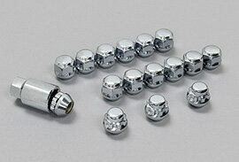 無限 ロックナットセット MDS用 シルバーメッキ [N BOXスラッシュ JF1/JF2 H26/12〜] mugen 08181-XXB-K1S0-S