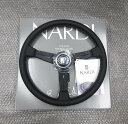 ナルディ クラシック ブラックレザー/ブラックスポーク 360mm N130