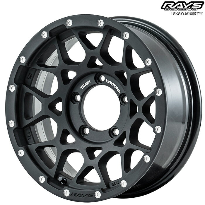 レイズ M8 (N2) 1本 [16×6.0J-5 5H 139.7 φ108.8 ジムニーシエラ ノマド JB74W JC74W] RAYS TEAM DAYTONA マットブラック