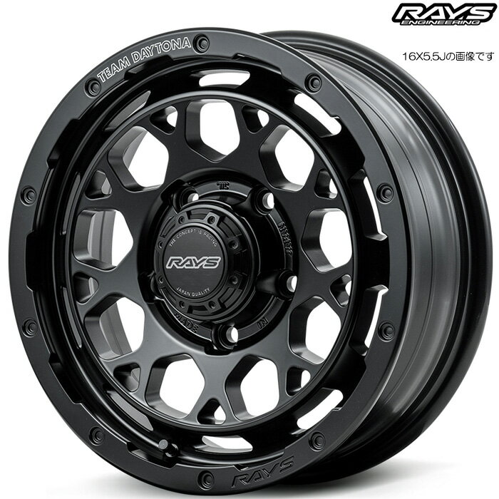 レイズ M9+ (BOJ) 1本 [16×5.5J+20 5H 139.7 φ108.8 ジムニー JB64W JB23W] RAYS TEAM DAYTONA セミグロスブラック