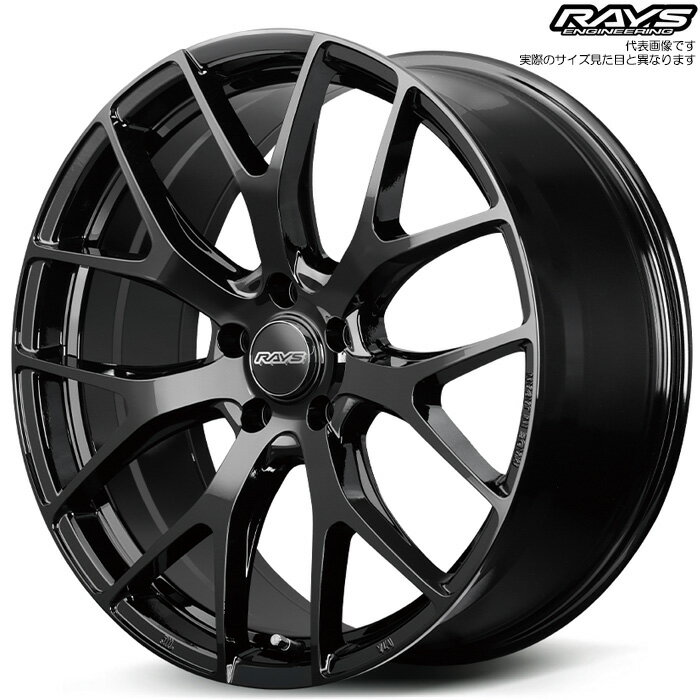 レイズ RS 2x7FT (BXZ) [19×8.0J+44 5H 120 φ60.1 アルファード ヴェルファイア 40系専用設計] グロッシーブラック