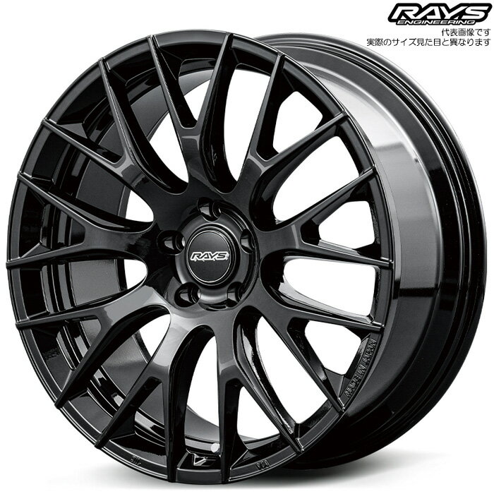 レイズ RS 2x9R (BXZ) 21×9.0J+44 5H 114.3 φ60.1 1本 [LEXUS RX350 RX450h+ RX350h TALA10 TALA15 AALH16 AALH10 AALH15 TALH17 ] グロッシーブラック