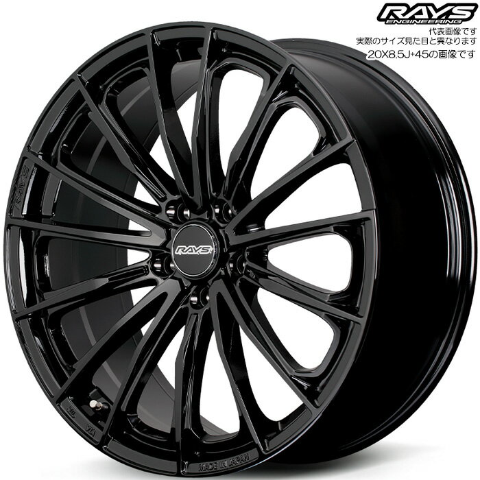 レイズ RS VOUGE SE (BXZ) 1本 [21×8.5J+40 5H 114.3 φ60.1] グロッシーブラック
