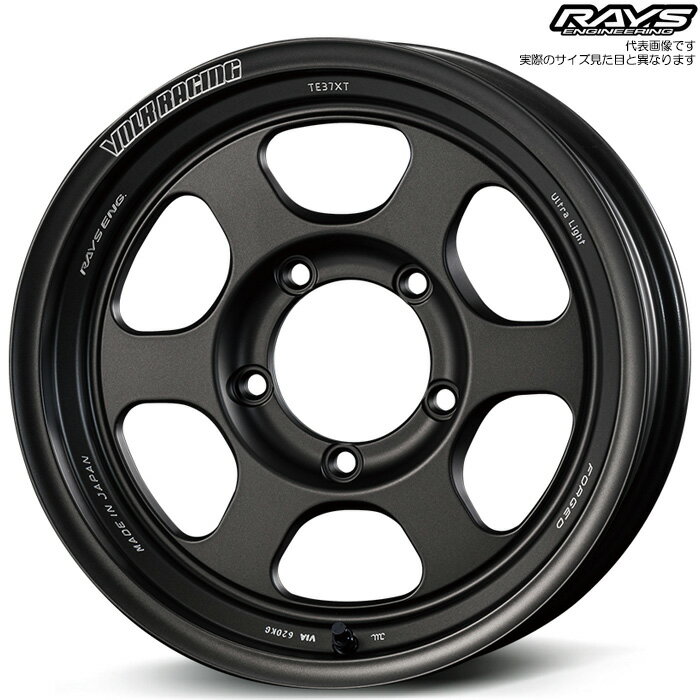 レイズ TE37XT for J UL (MT) 4本 [16×6.0J-6 5H 139.7 φ108.8] RAYS VOLK RACING マットガンブラック