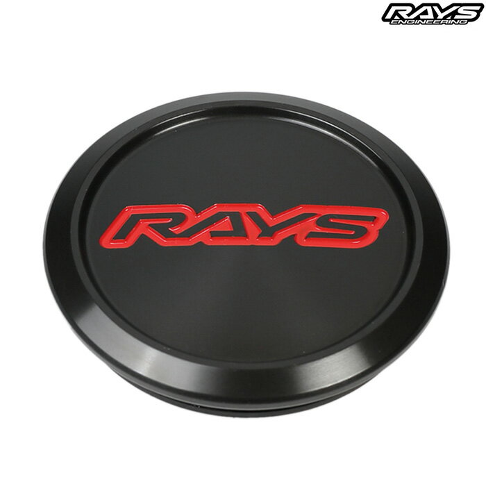 レイズ No.5 VR CAP MODEL-01 LOW BK/RD (Black/Red) センターキャップ 4個セット 6100055100100