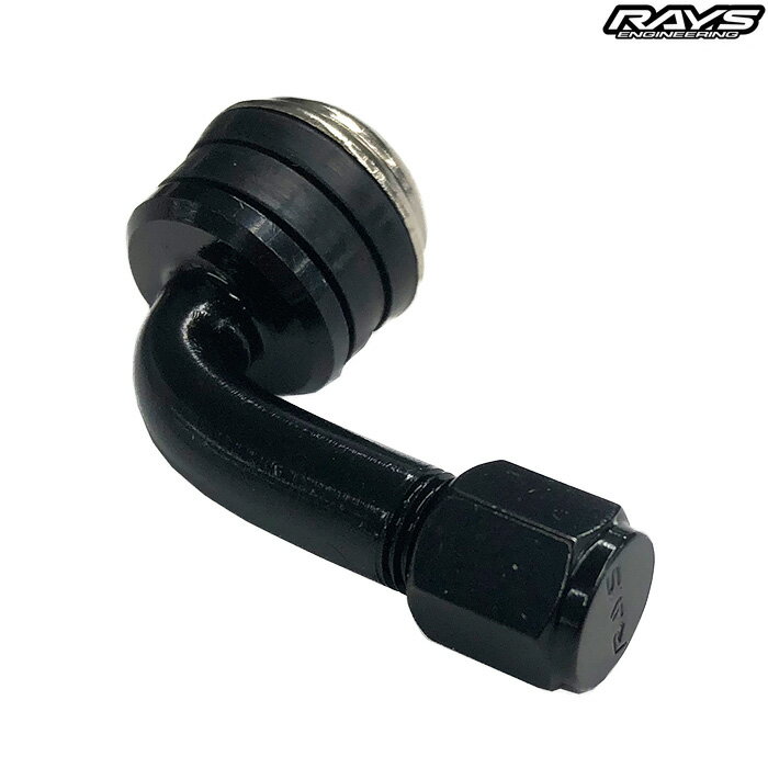 レイズ No.64 L TYPE 90゜インサイド エアーバルブ L30 ブラック 4個セット 6505000005702