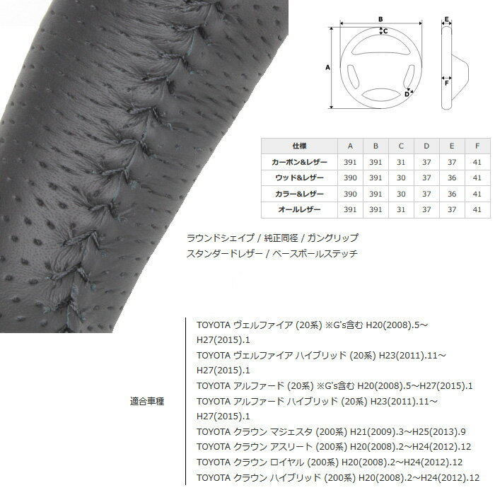 REAL 54ブラックウッド (ブラックステッチ) [ヴェルファイア ANH20W ANH25W GGH20W GGH25W] レアル ステアリング 送料無料(沖縄・離島除く)