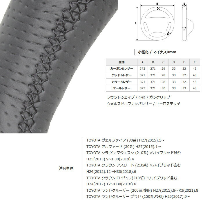 REAL ラウンドシェイプ ブラックウッド [クラウンマジェスタ GWS214 AWS215] レアル ステアリング 送料無料(沖縄・離島除く)