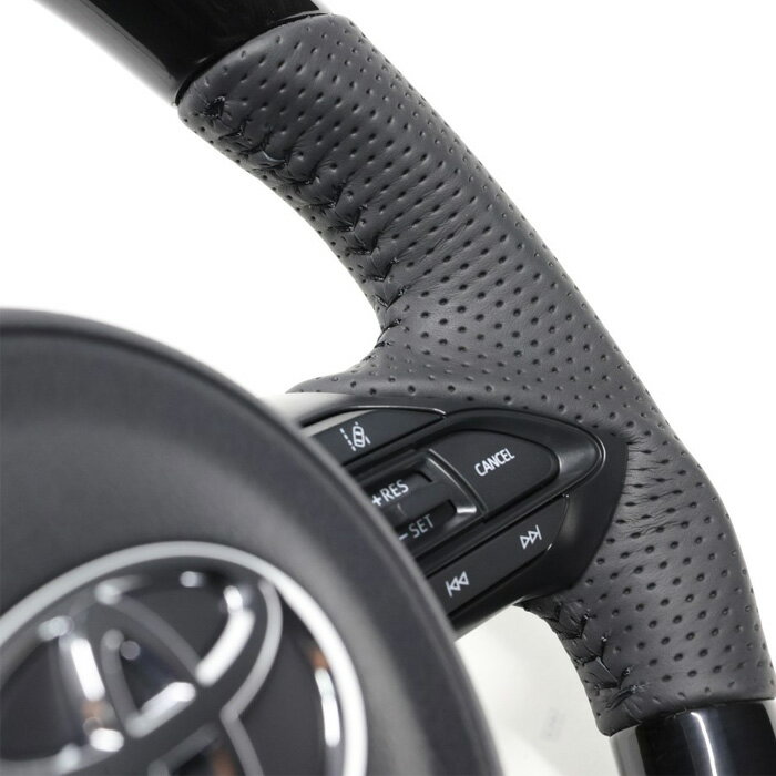 REAL 38Bブラックウッド [ヤリスクロス GR SPORT MXPJ10 MXPB10] レアル ステアリング TYJ-38BBKW