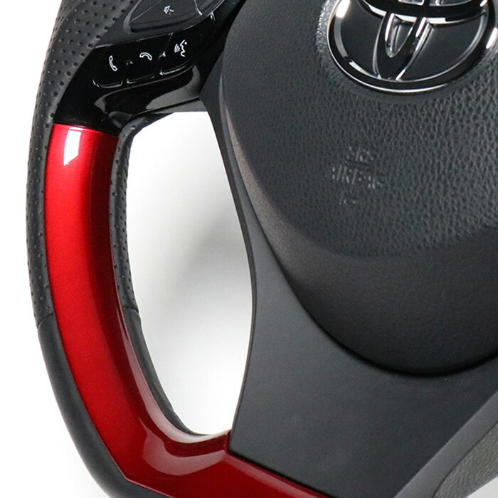 REAL パールレッドプレート/パールレッド [C-HR NGX10 NGX50 ZYX10 ZYX11] レアル ステアリング 送料無料(沖縄・離島除く)