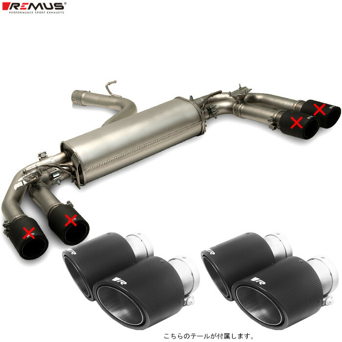 レムス マフラー [アウディ S3 (8Y) スポーツバック GYDNFF] REMUS マフラー 正規品 0046 70CSSR テー..