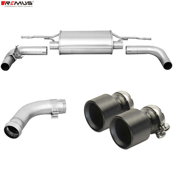 レムス マフラー [TTクーペ FVCHH 2.0TFSI FF車用 S-Lineも装着可能] REMUS マフラー 正規品 0028 70TIB テールセット